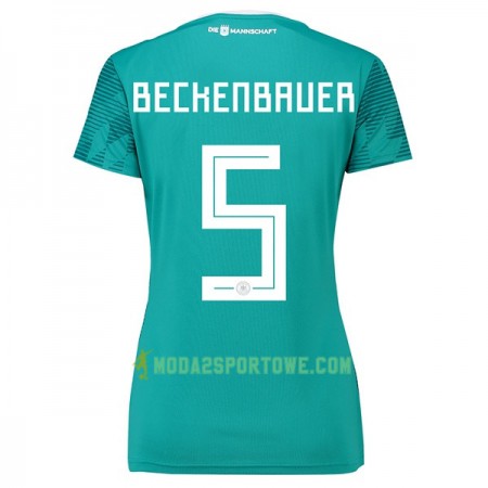 Koszulka Niemcy Beckenbauer 5 Damska Mistrzostwa Świata 2018 Wyjazdowe Stroje Piłkarskie